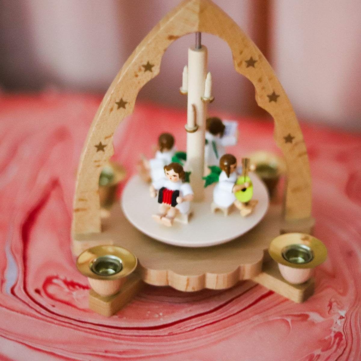 Heavenly Chorus German Christmas Pyramid, 8"