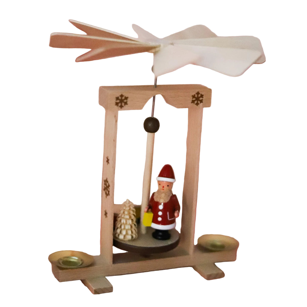 Santa Express Miniature German Christmas Pyramid, 6"