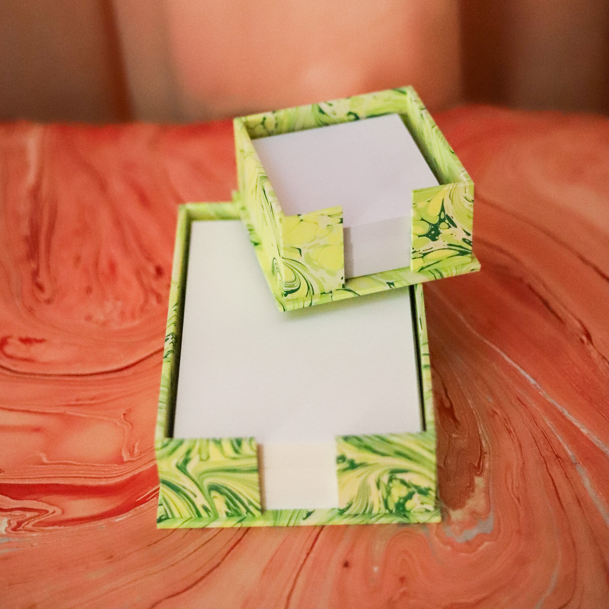 Chartreuse Marbled Sticky Holder