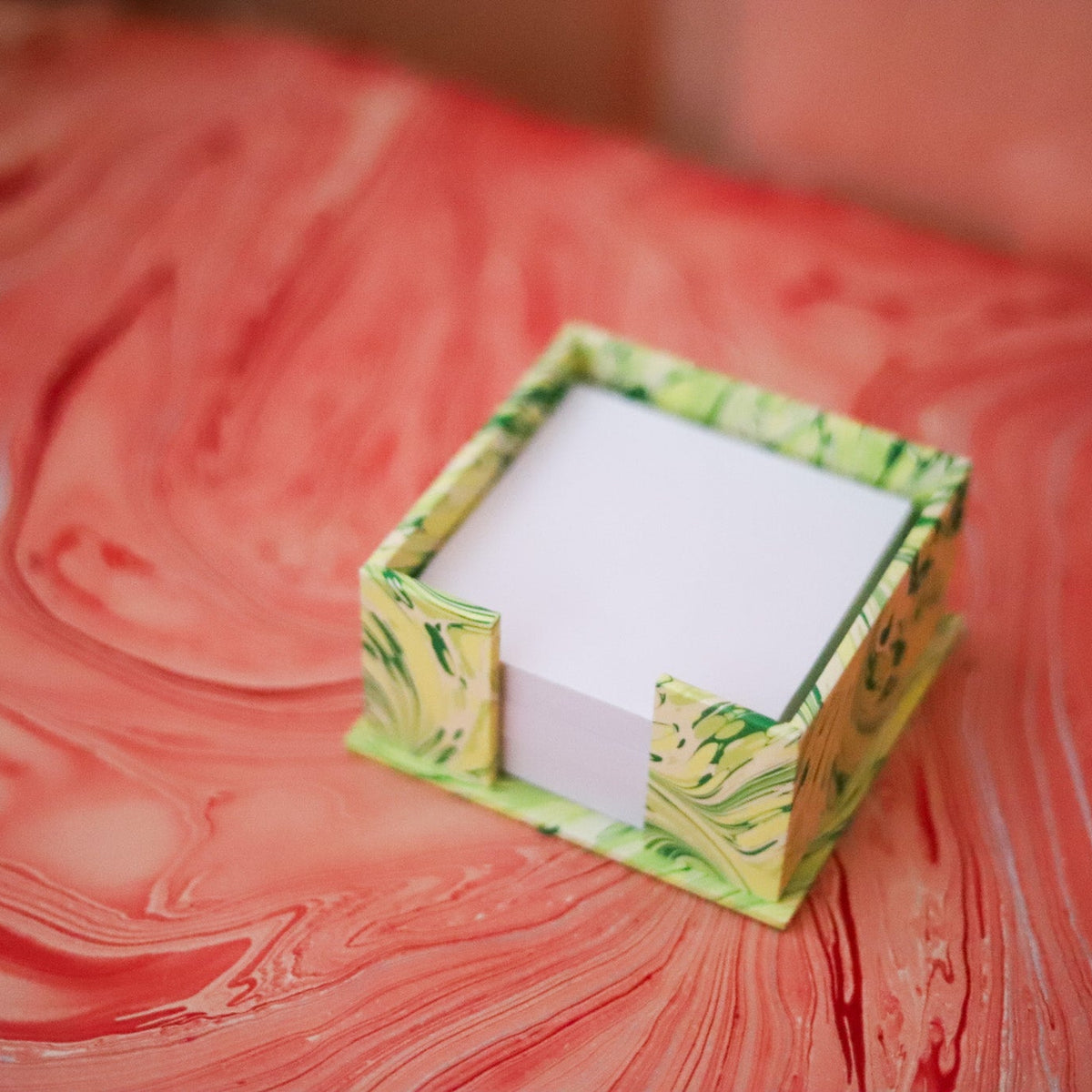 Chartreuse Marbled Sticky Holder