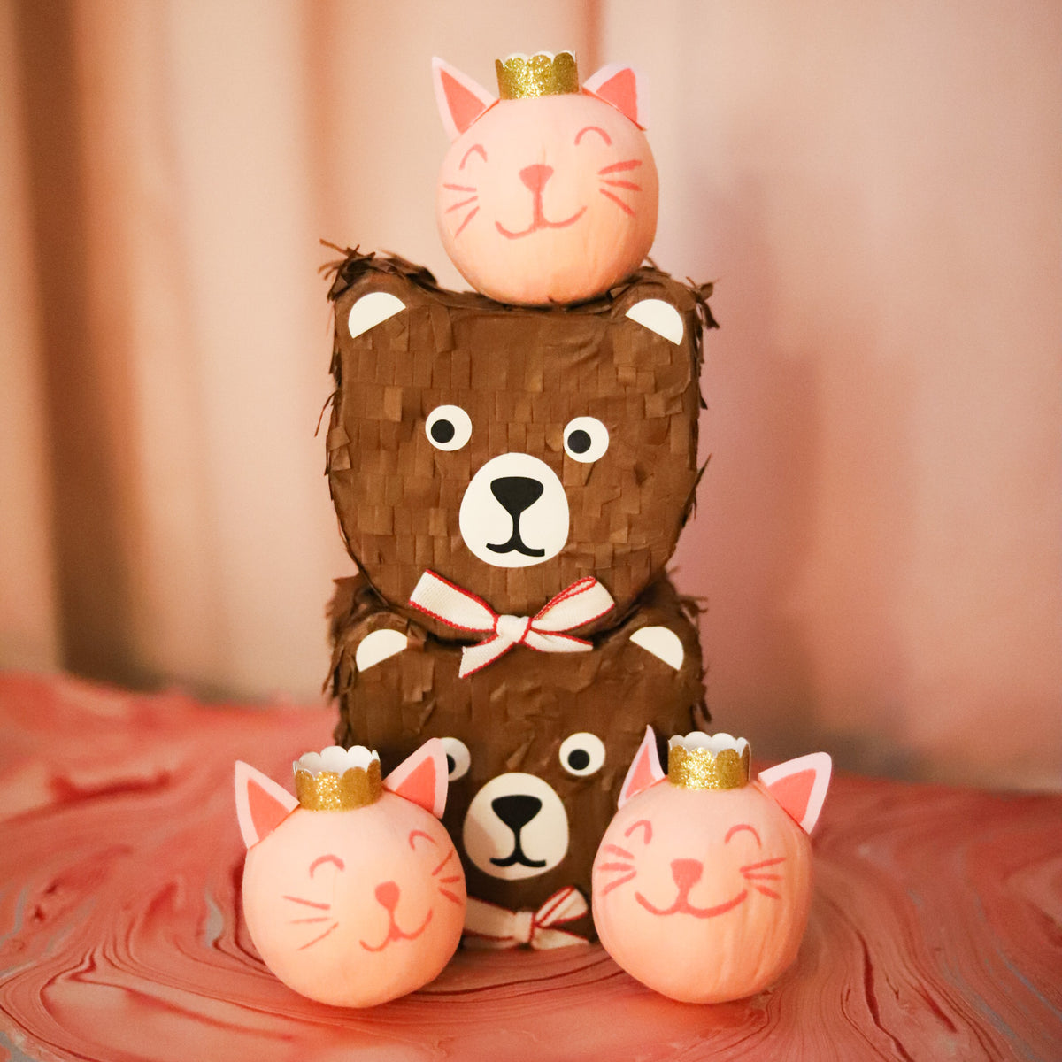 Mr. Bear Surprise Ball is filled with whimsical treats, toys and tiny treasures. Refillable and designed in the USA for festive gifting and holiday fun.