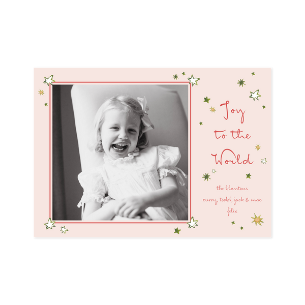 Illaria Medium Horizontal Classic Printed Holiday Card