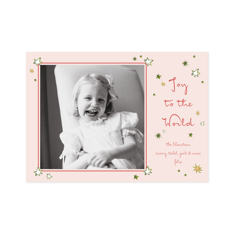 Illaria Medium Horizontal Classic Printed Holiday Card