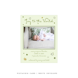 Illaria Small Classic Printed Birth Announcement Holiday Card