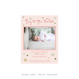 Illaria Small Classic Printed Birth Announcement Holiday Card