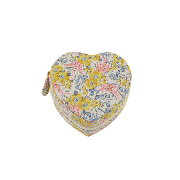 Liberty Heart Travel Jewelry Case, Swirling Petals