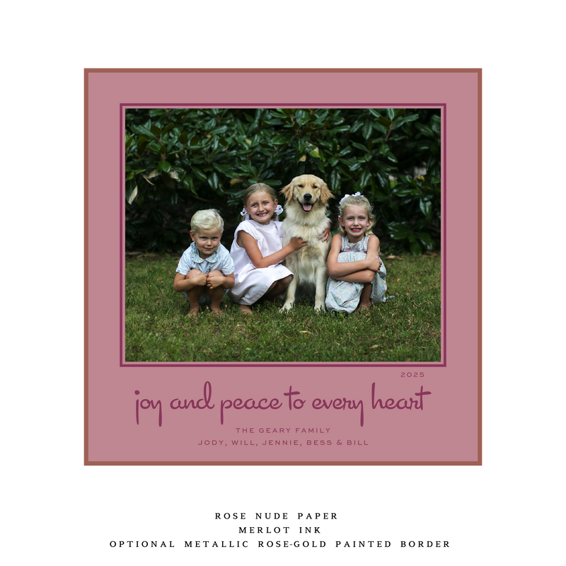 Juniper Large Square Luxe Holiday Card
