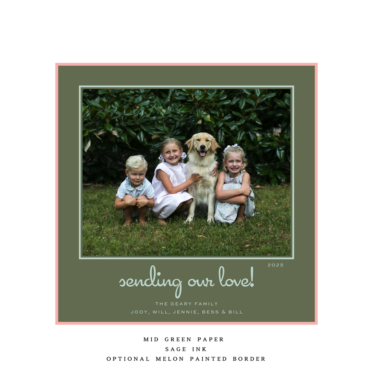Juniper Large Square Luxe Holiday Card (Archive)
