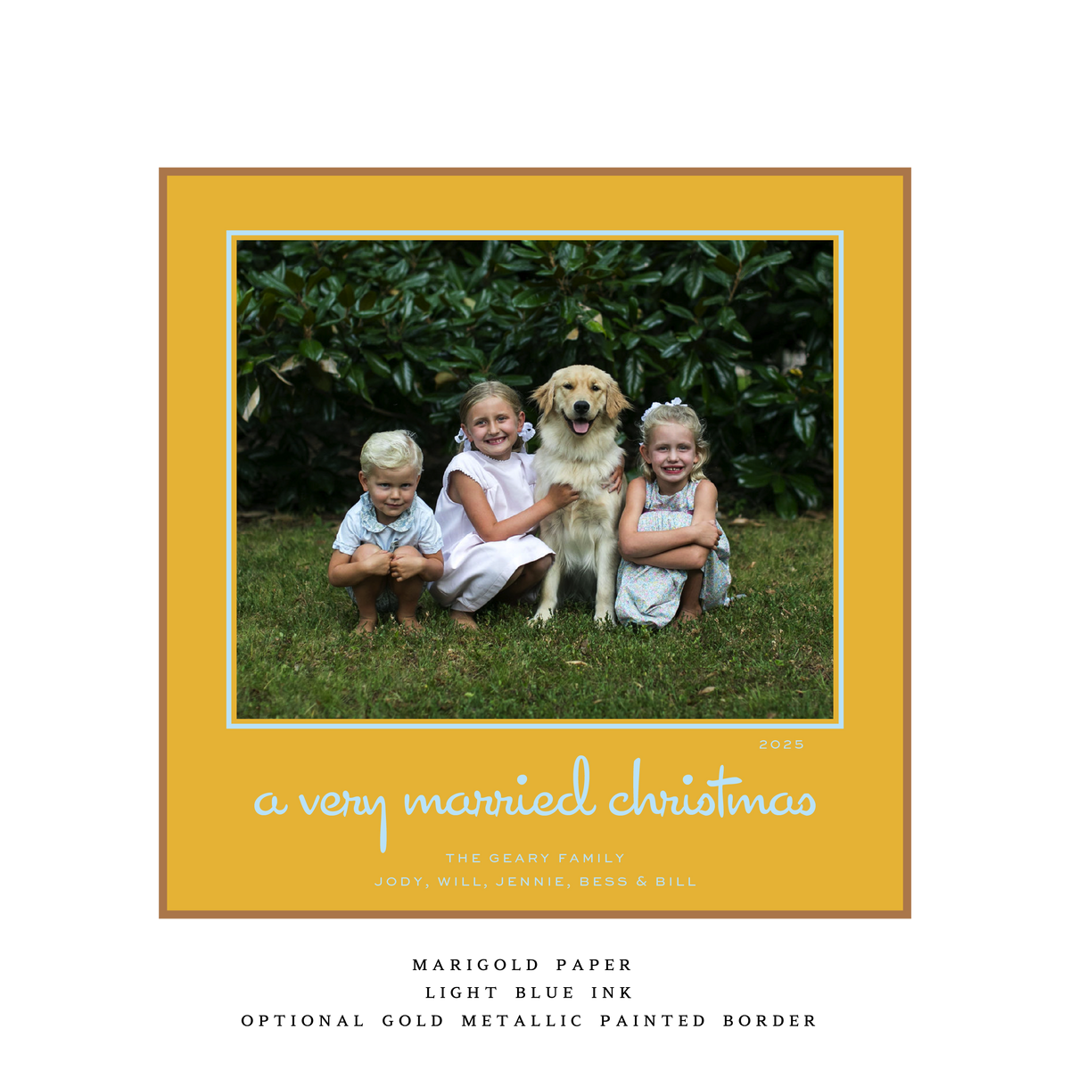 Juniper Large Square Luxe Holiday Card (Archive)