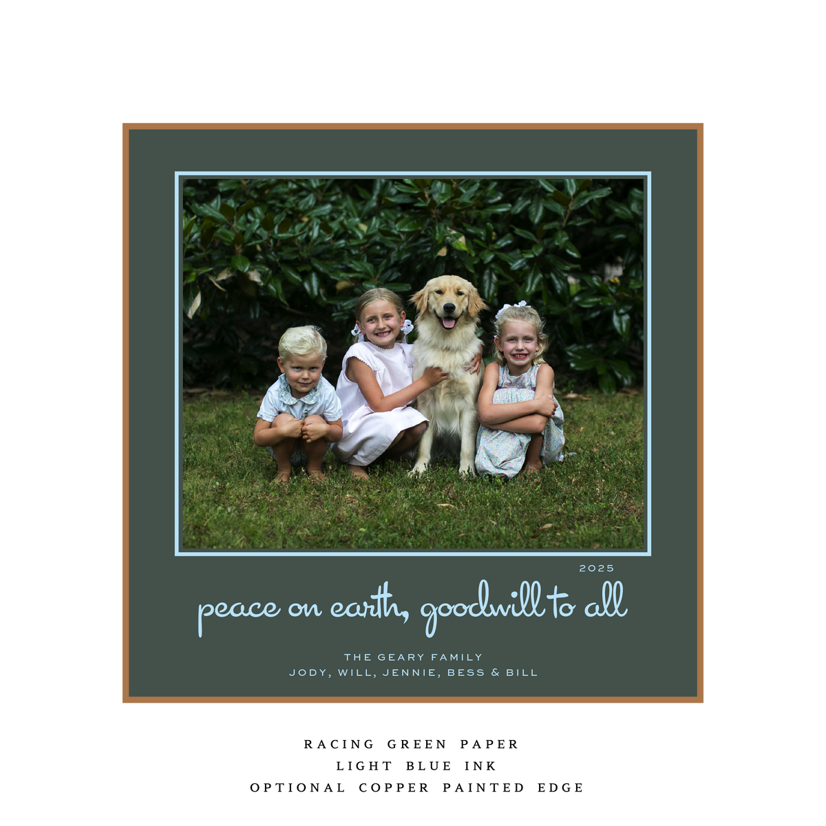 Juniper Large Square Luxe Holiday Card (Archive)