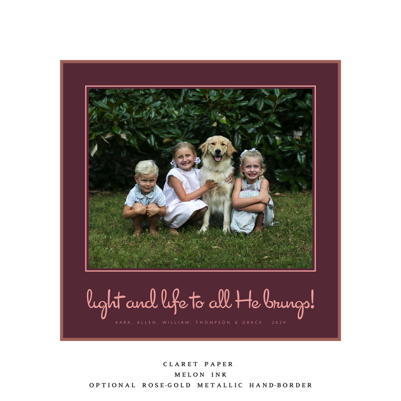 Juniper Large Square Luxe Holiday Card