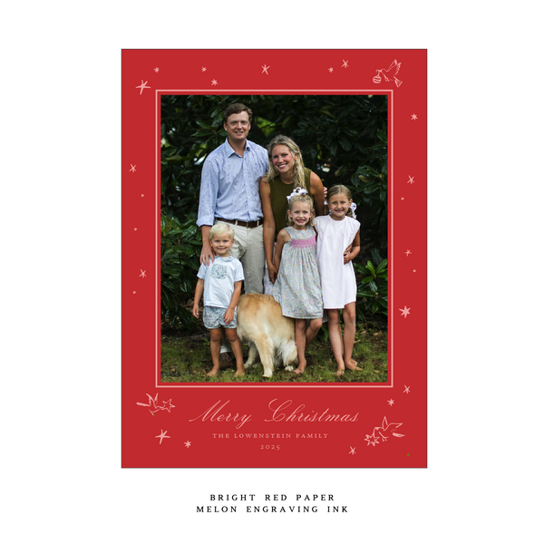 Kirby Medium Engraved Holiday Card