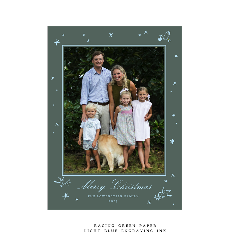Kirby Medium Engraved Holiday Card