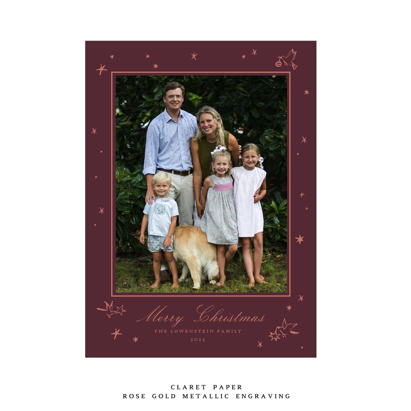 Kirby Medium Engraved Holiday Card