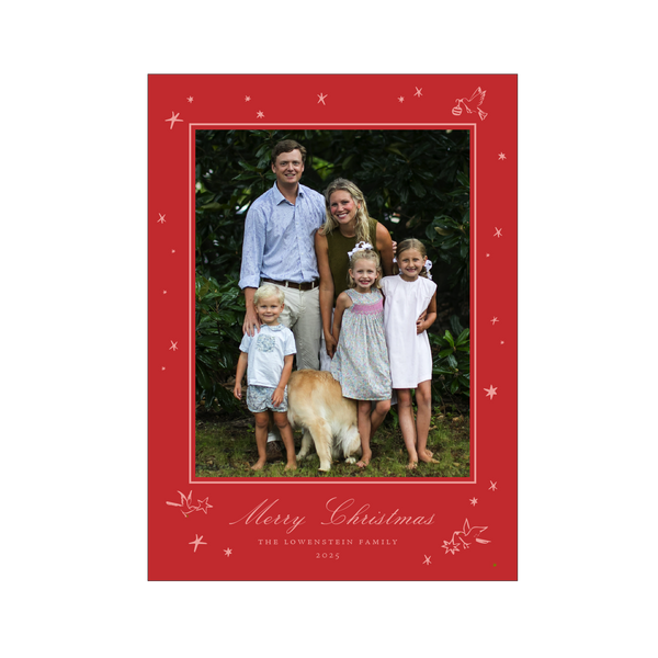 Kirby Medium Engraved Holiday Card