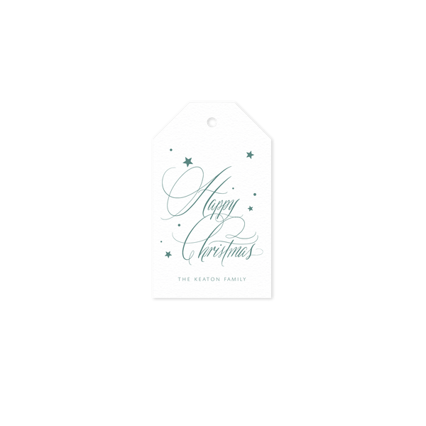 Keaton 1 Color Letterpress Tag - Luggage