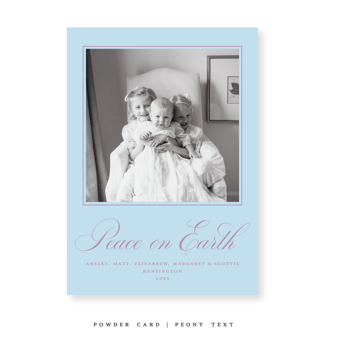 Kensington Classic Flat Print Holiday Card, Large (Archive)