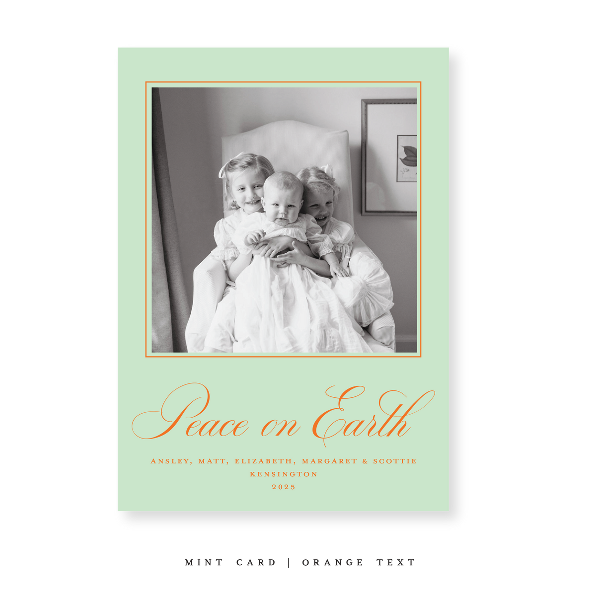 Kensington Classic Flat Print Holiday Card, Large (Archive)