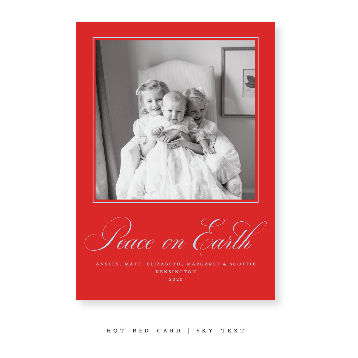 Kensington Classic Flat Print Holiday Card, Large (Archive)