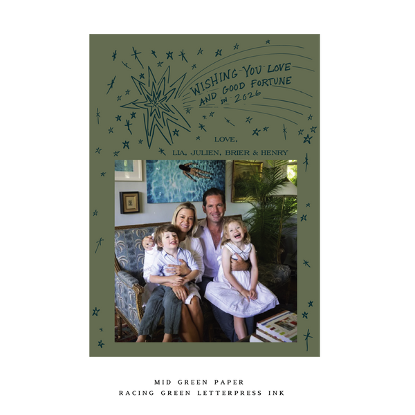 Lia Medium Letterpress Holiday Card