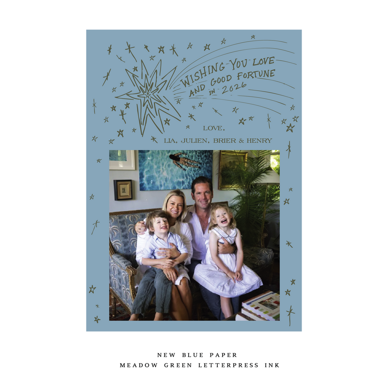 Lia Medium Letterpress Holiday Card