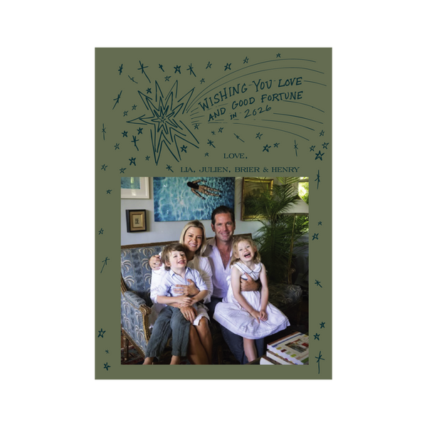 Lia Medium Letterpress Holiday Card