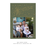 Lia 1-Color Engraved Medium Holiday Card