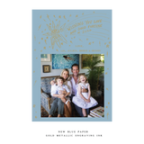 Lia 1-Color Engraved Medium Holiday Card