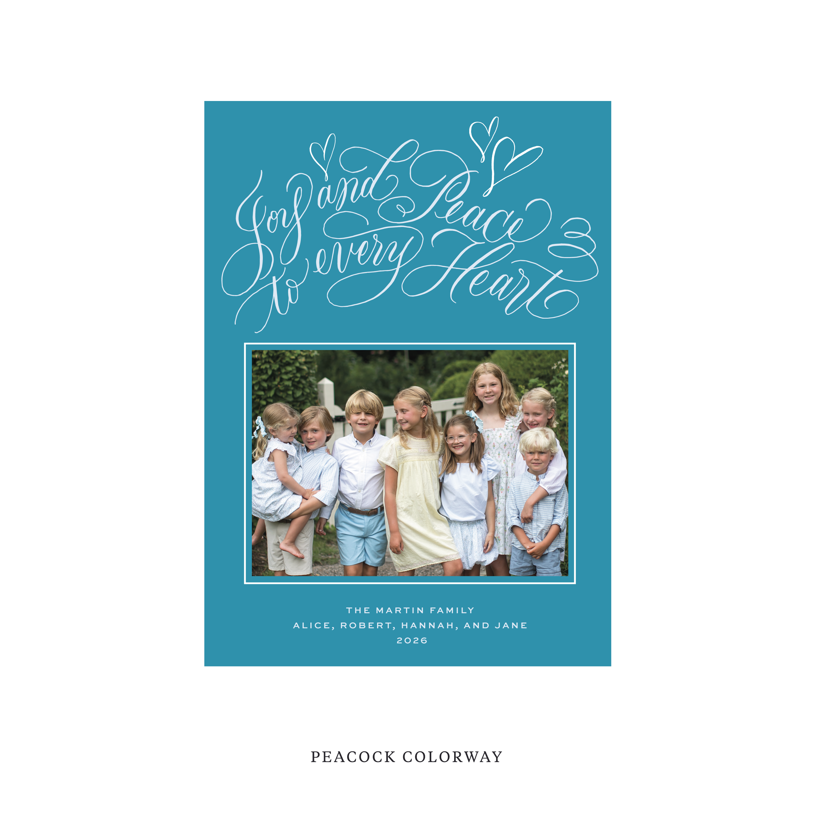 Langley Classic Flat Print Holiday Card, Medium