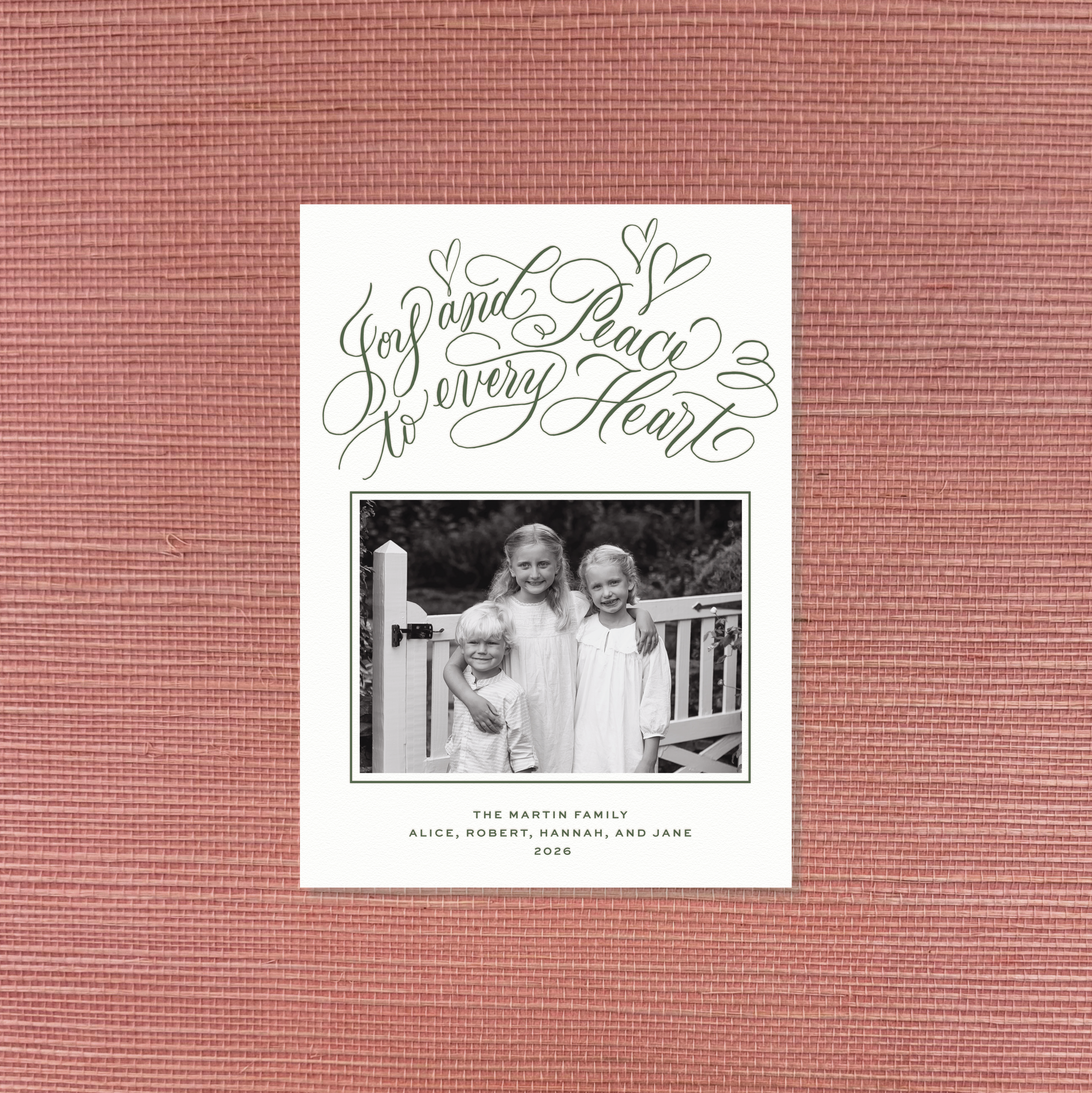 Langley Letterpress Holiday Card, Medium