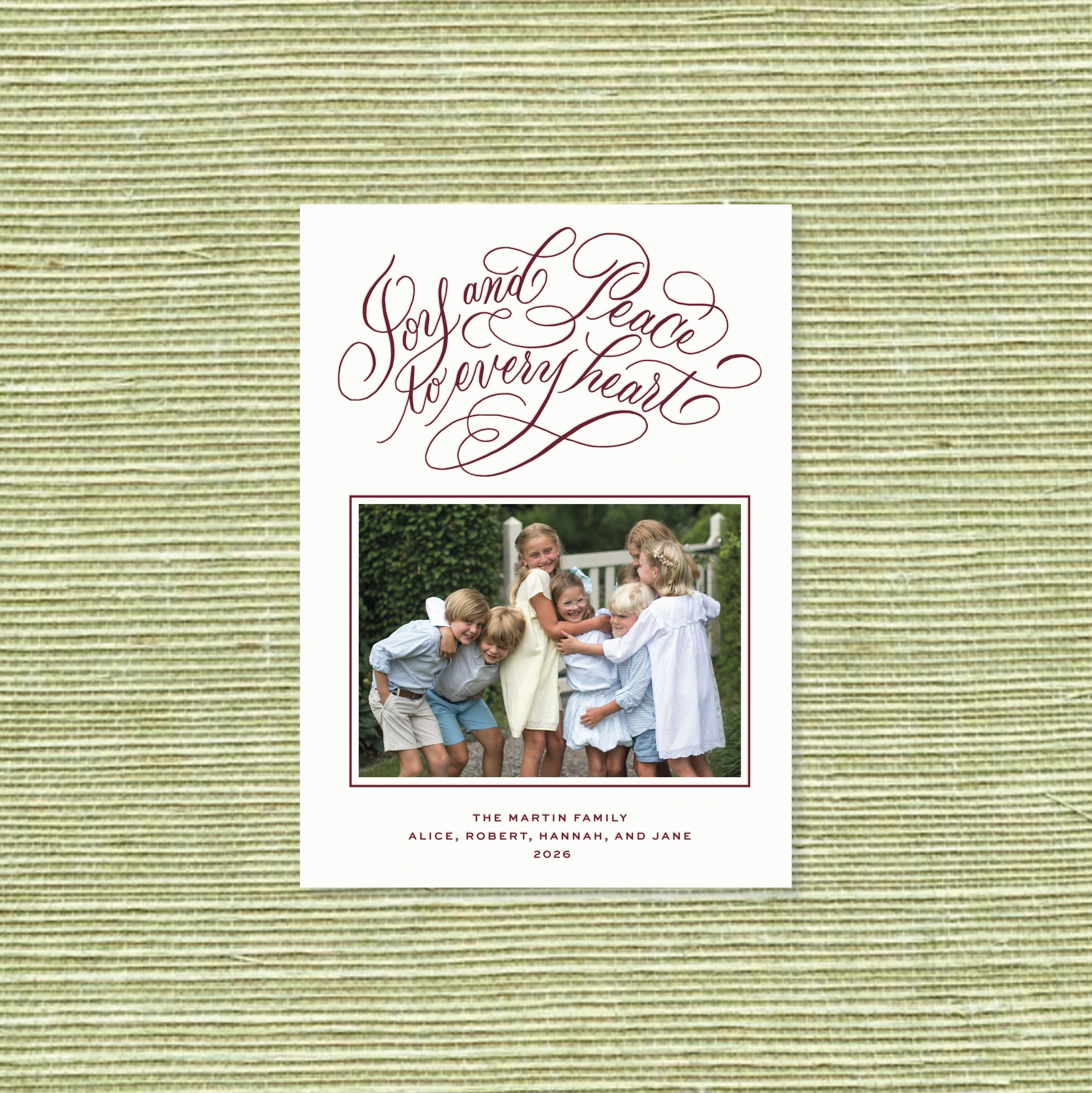 Langley Letterpress Holiday Card, Medium II