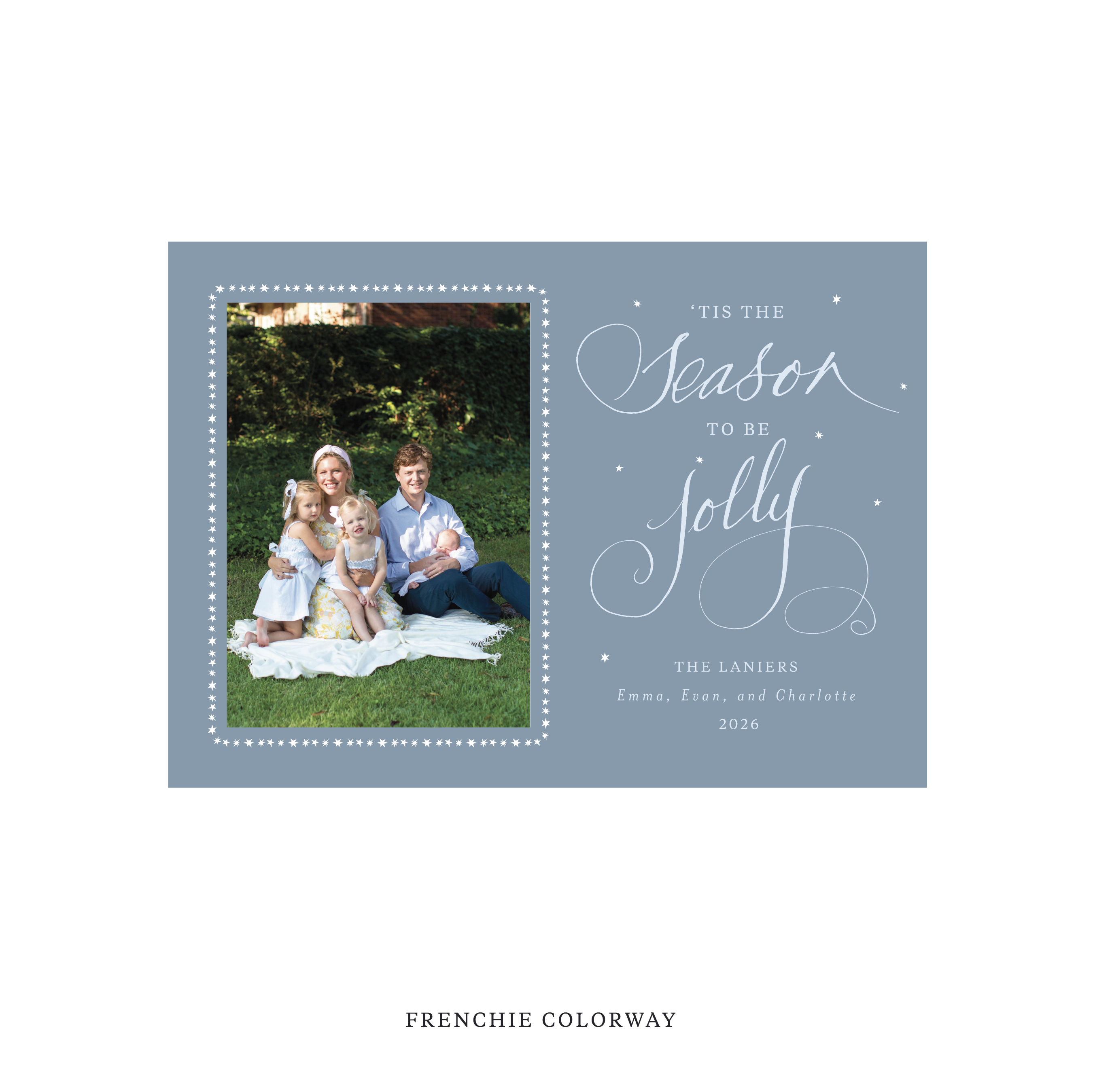 Lanier Classic Printed Holiday Card, Medium
