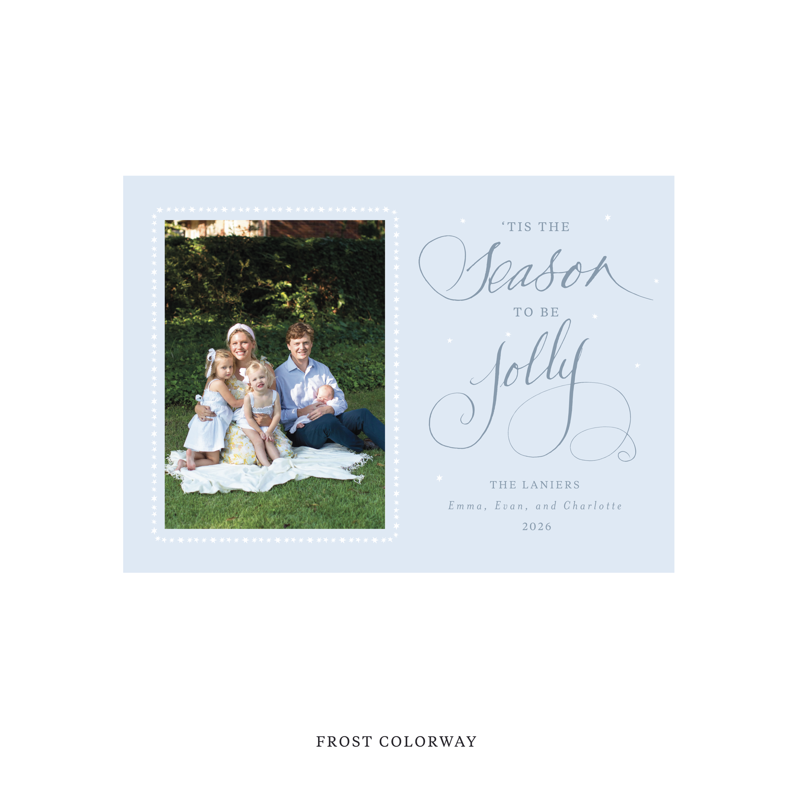 Lanier Classic Printed Holiday Card, Medium