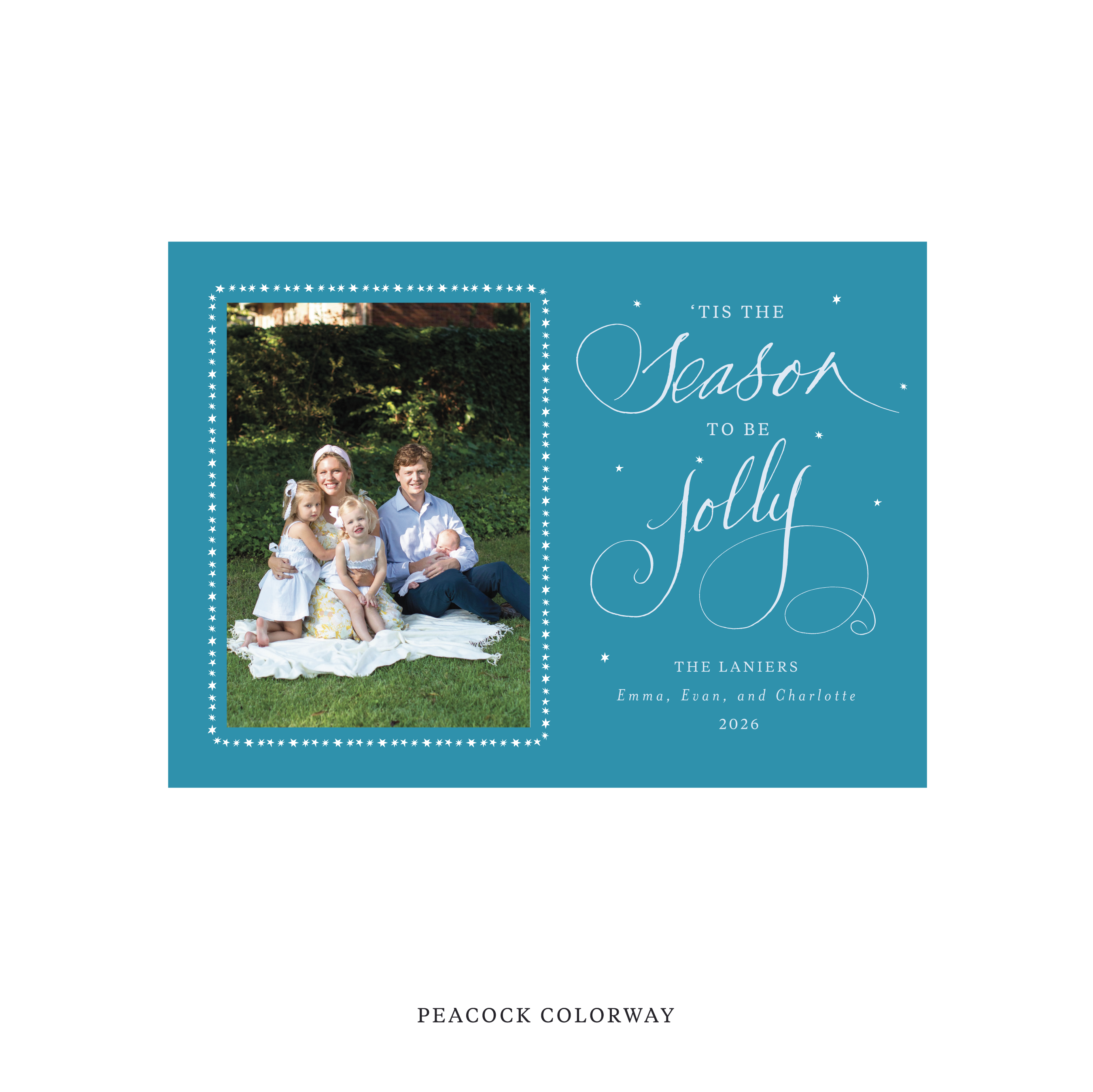 Lanier Classic Printed Holiday Card, Medium