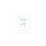 Lanier Wavy Letterpress Holiday Gift Tag