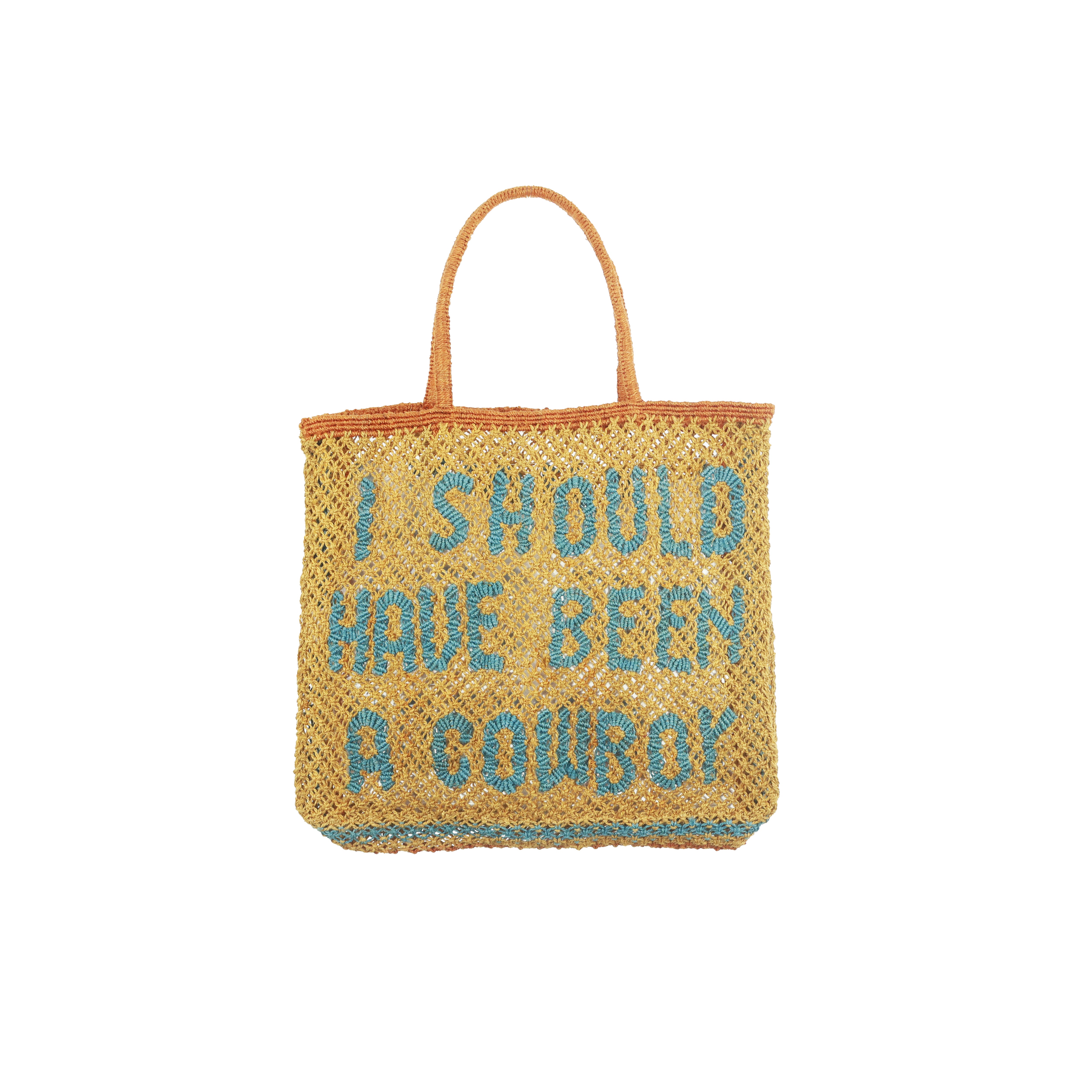 Should've Been a Cowboy Jute Tote