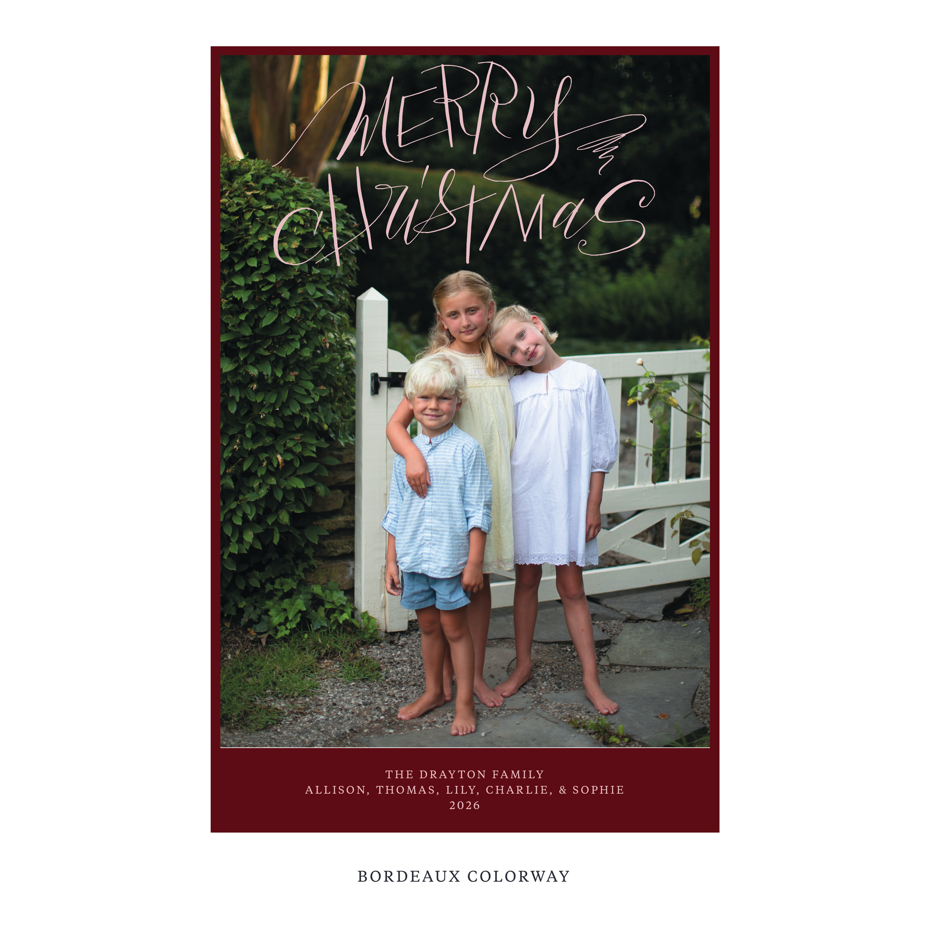 Larkin Digital Photo Holiday Card, Extra Large