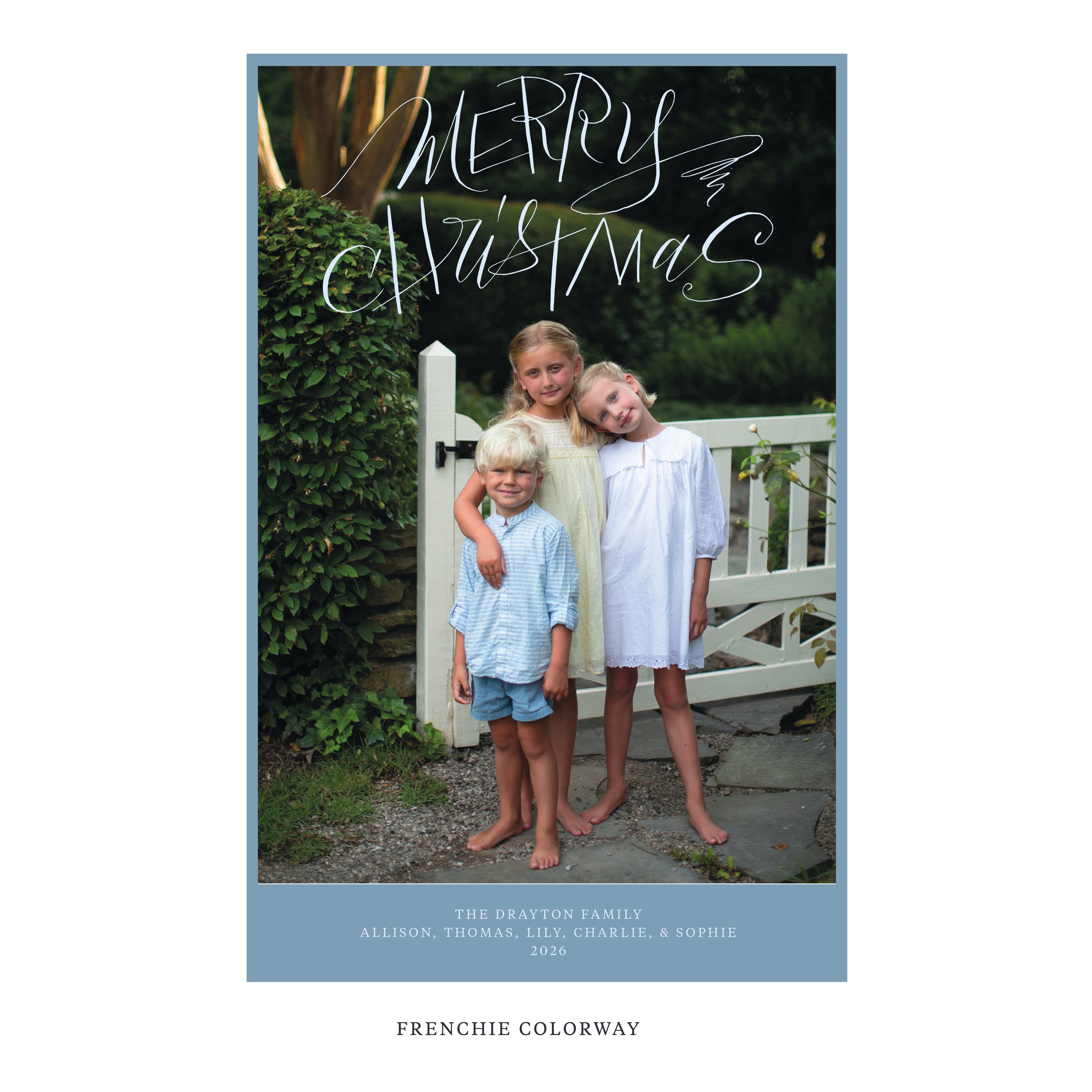 Larkin Digital Photo Holiday Card, Extra Large