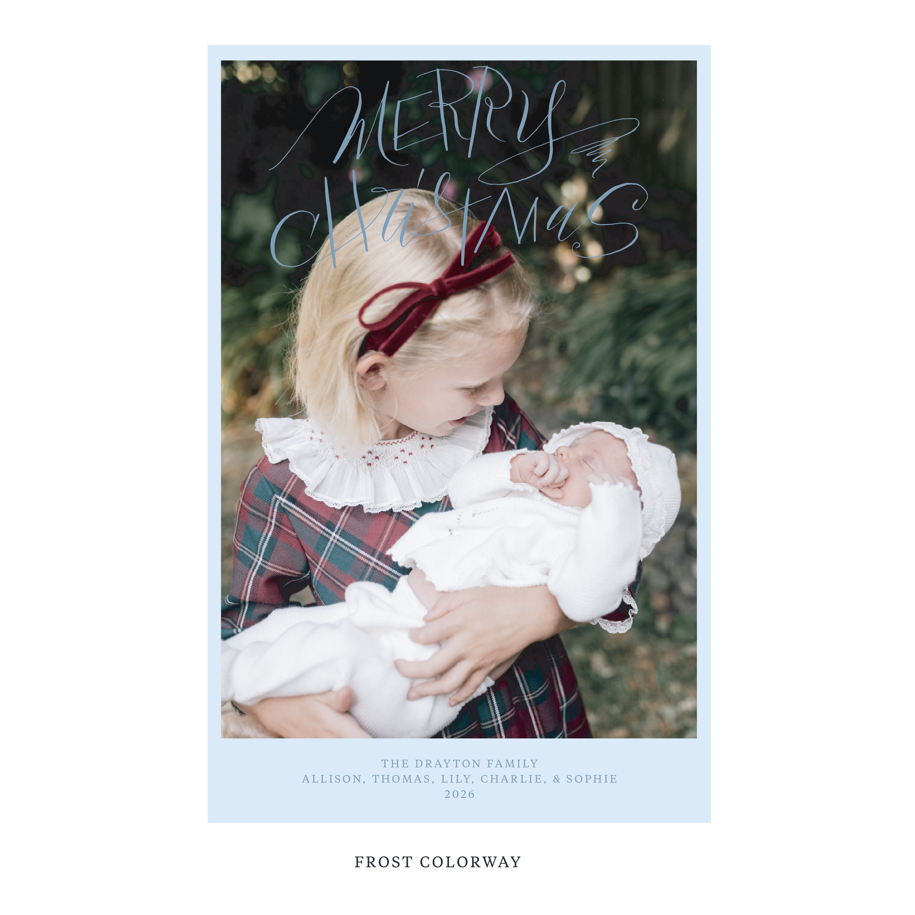 Larkin Digital Photo Holiday Card, Extra Large