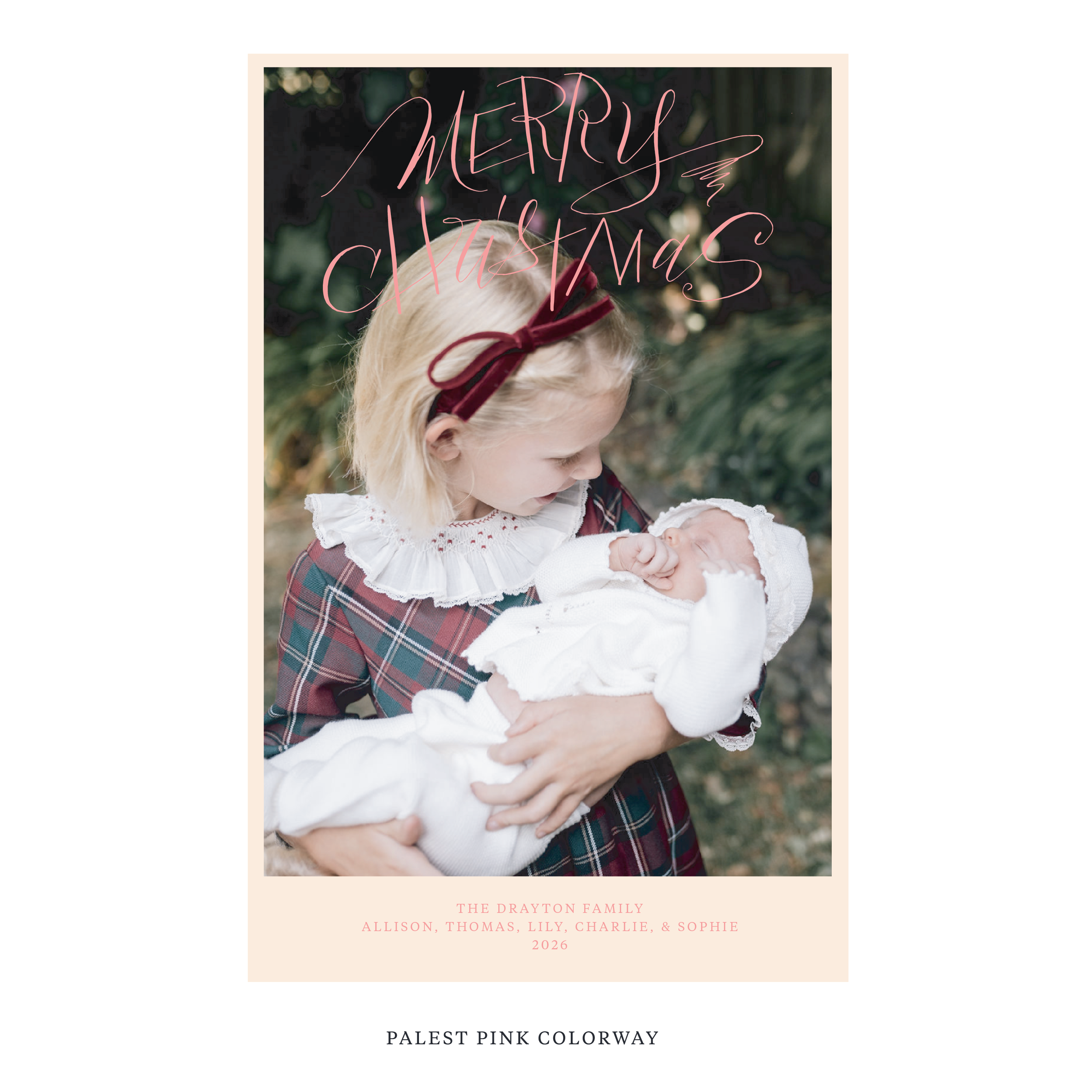 Larkin Digital Photo Holiday Card, Extra Large