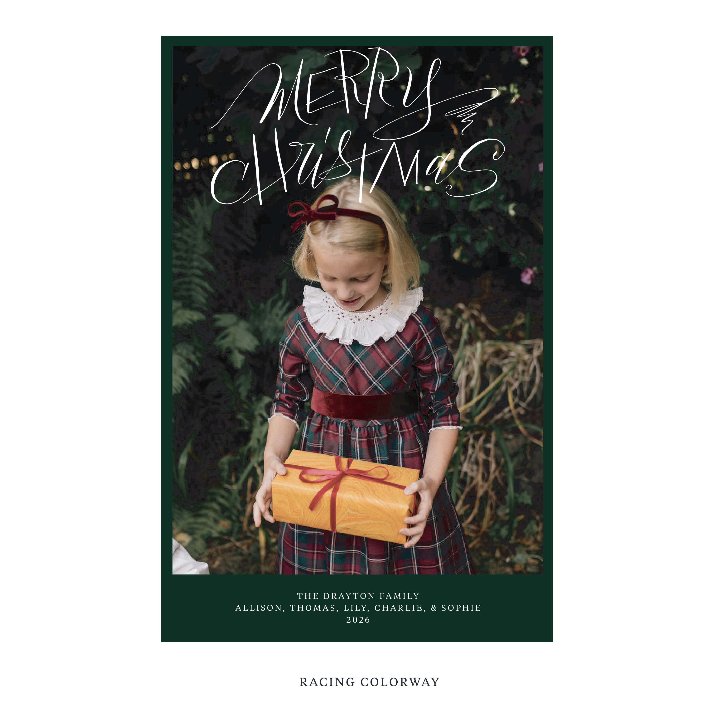 Larkin Digital Photo Holiday Card, Extra Large