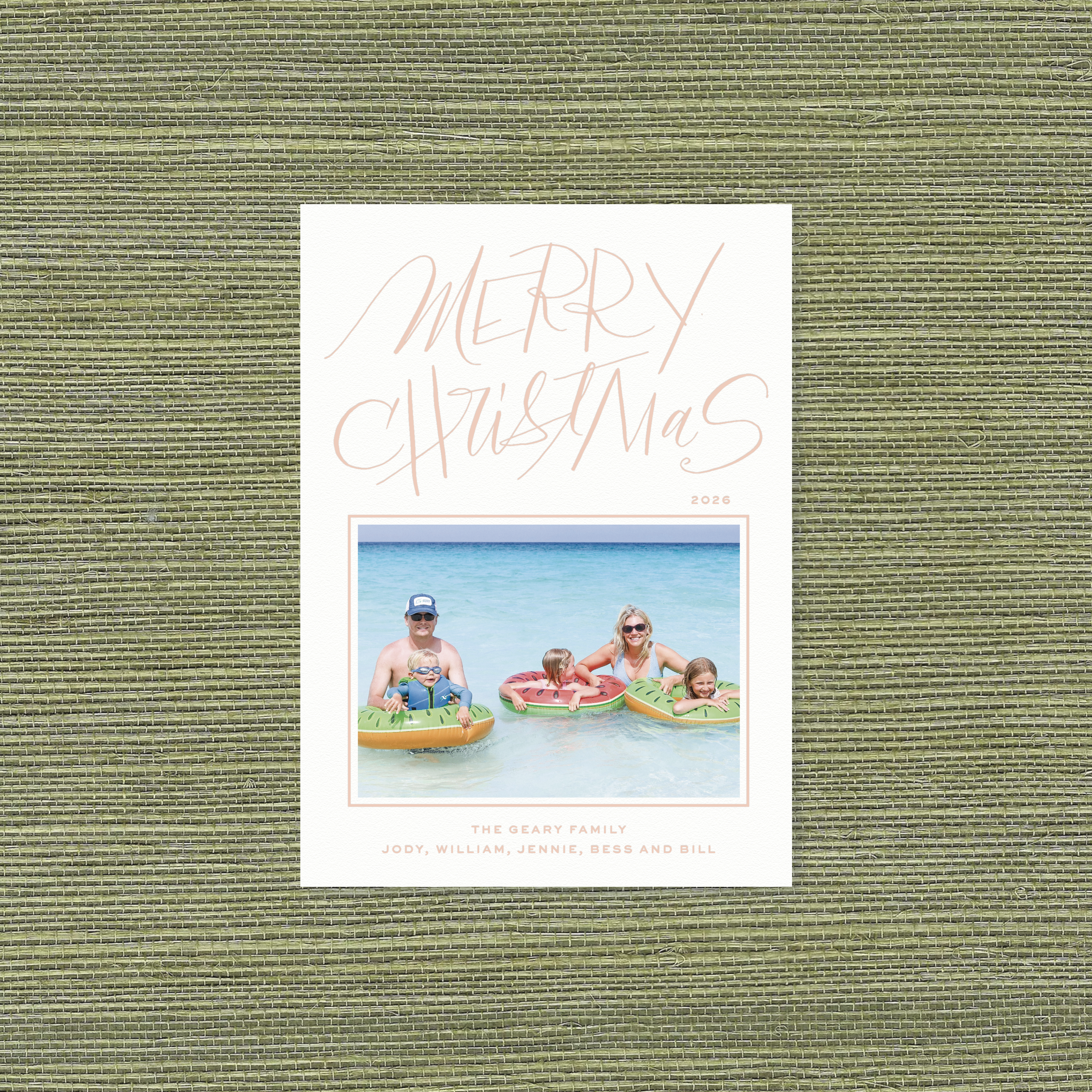 Larkin Letterpress Holiday Card, Medium