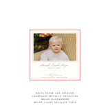 Laurel Petite Square Luxe Birth Announcement Holiday Card II
