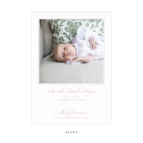 Laurel Birth Announcement Letterpress Card