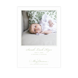 Laurel Birth Announcement Letterpress Card