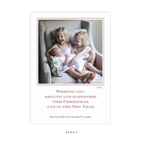 Laurel Letterpress Medium Holiday Card