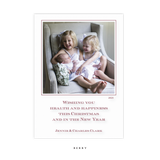 Laurel Engraved Medium Holiday Card