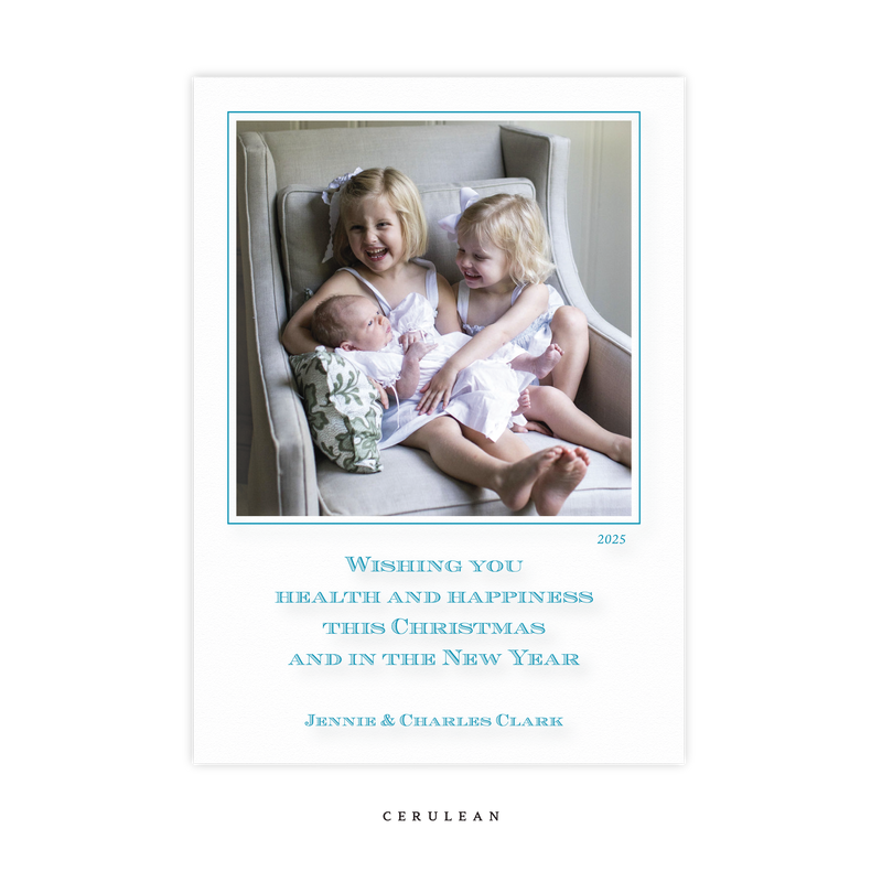 Laurel Engraved Medium Holiday Card