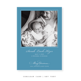 Laurel Birth Announcement Classic Printed Medium Holiday Card