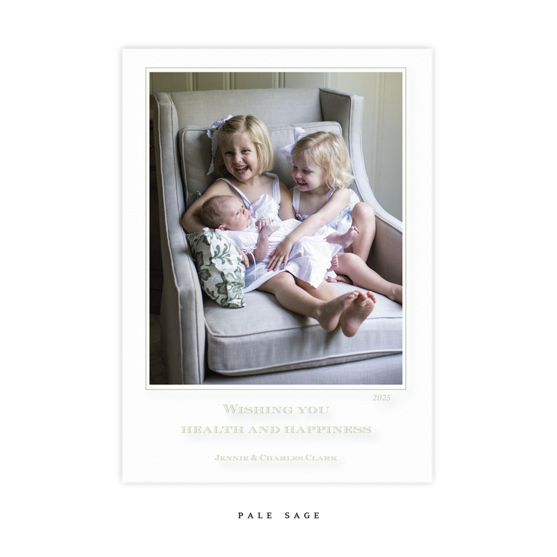 Laurel II Engraved Medium Holiday Card